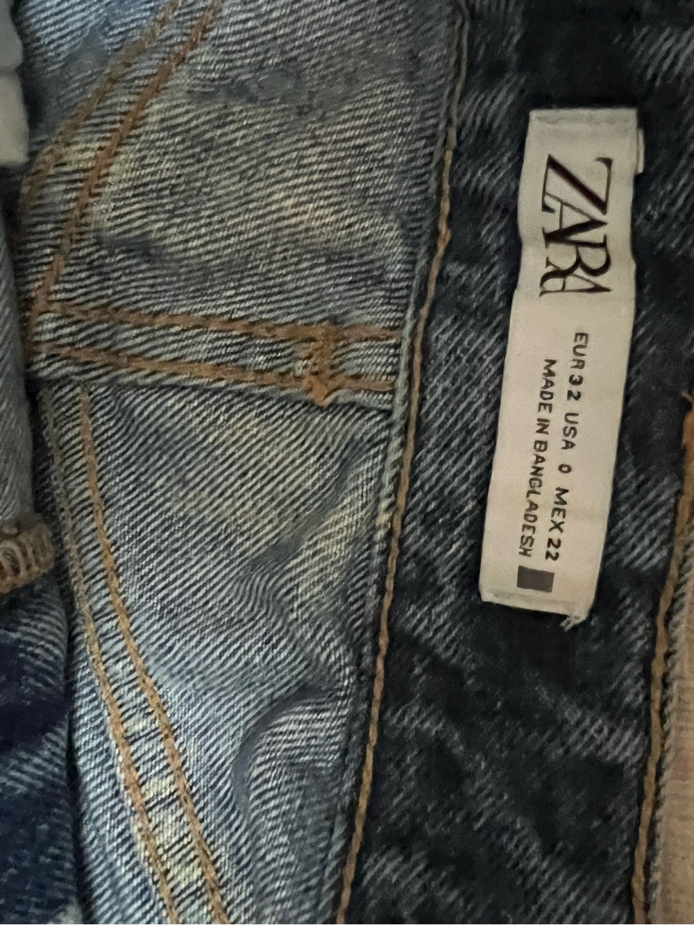 Zara Women’s Light Blue Denim Jean Shorts size O - Picture 4 of 4